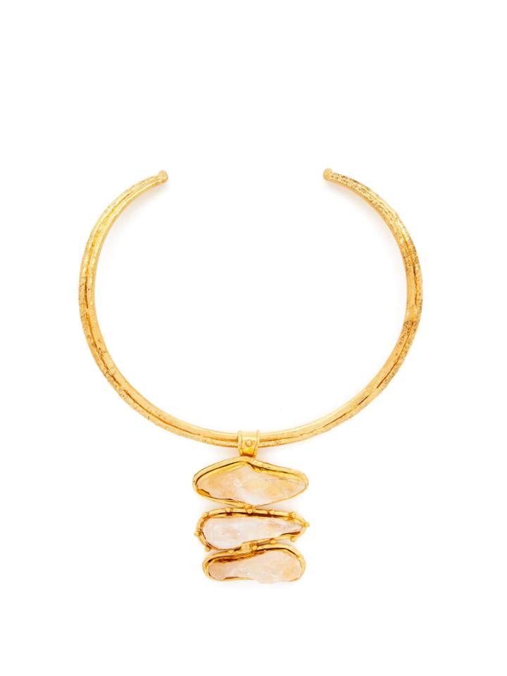 Sylvia Toledano Quartz-trio Brass Choker