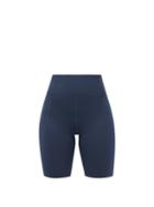 Matchesfashion.com Girlfriend Collective - High-rise Recycled-fibre Bike Shorts - Womens - Navy