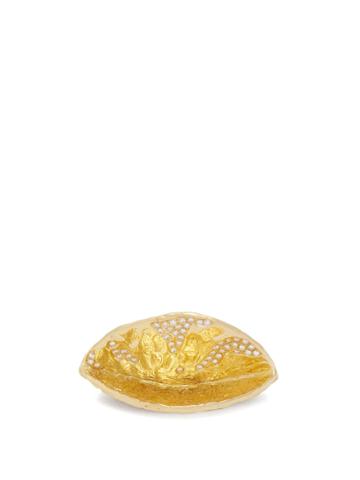 Patcharavipa 18kt Gold And Diamond Coconut Shell Ring