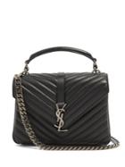 Saint Laurent Medium Collge Cross-body Bag In Quilted Leather
