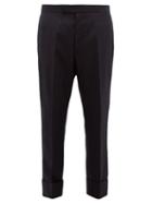 Matchesfashion.com Thom Browne - Straight Leg Super 120s Wool Twill Trousers - Mens - Navy