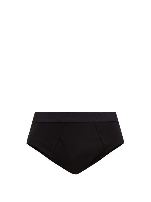 Matchesfashion.com Comme Des Garons Shirt - Cotton-jersey Briefs - Mens - Black