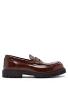 Matchesfashion.com Paul Smith - Byron Patent-leather Loafers - Mens - Brown