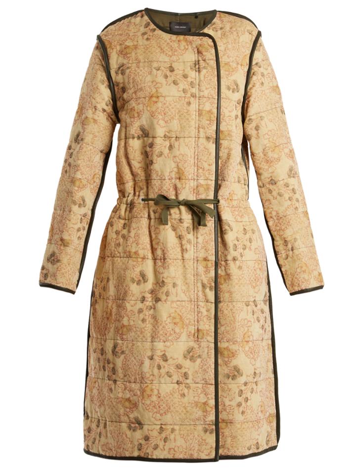 Isabel Marant Geist Floral-print Velvet Coat