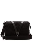 Valentino Leather-trimmed Canvas Cross-body Bag