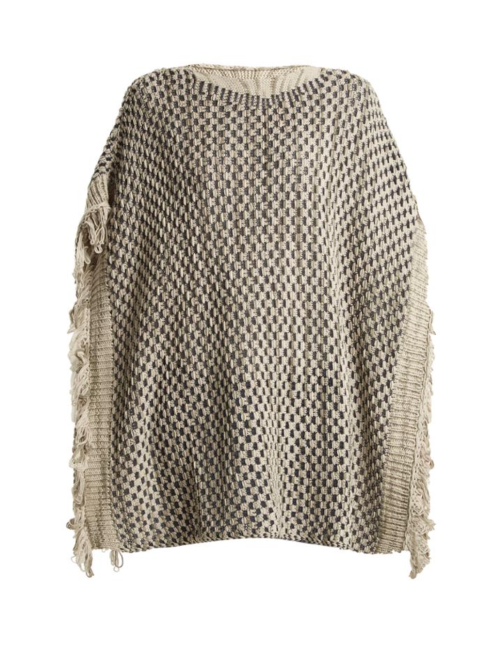 Missoni Crochet-knit Wool-blend Poncho