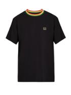 Acne Studios Nast T Face Contrast-collar T-shirt