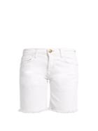 Current/elliott The Slouchy Frayed-cuff Denim Shorts