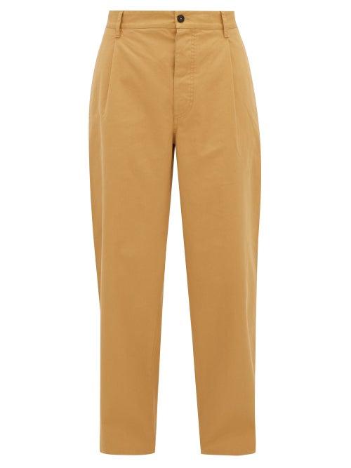 Matchesfashion.com Raey - Cotton Twill Utility Trousers - Mens - Brown