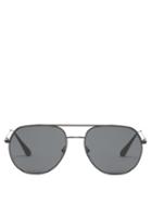 Matchesfashion.com Prada Eyewear - Aviator Metal Sunglasses - Mens - Black