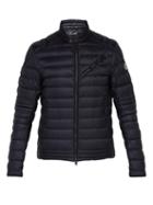 Matchesfashion.com Moncler - Royat Quilted Shell Down Biker Jacket - Mens - Navy