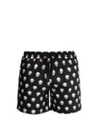 Matchesfashion.com Commas - Rising Sun Print Swim Shorts - Mens - Black