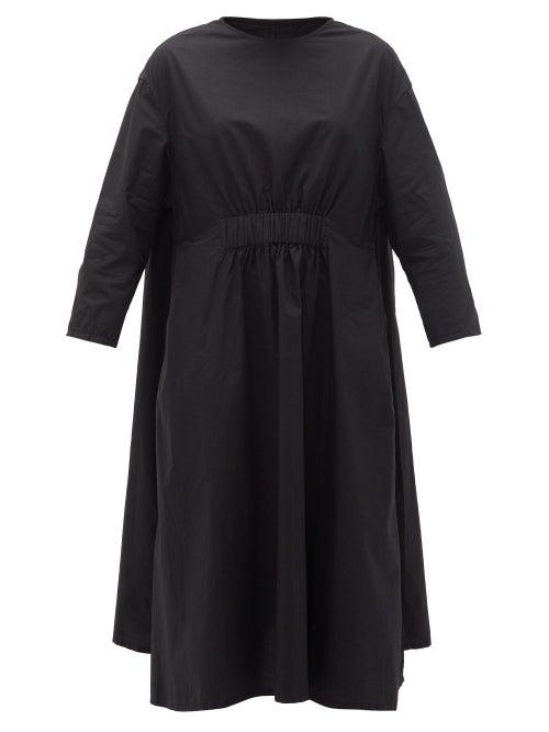Matchesfashion.com Toogood - The Florist Cotton-poplin Midi Dress - Womens - Black