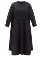 Matchesfashion.com Toogood - The Florist Cotton-poplin Midi Dress - Womens - Black