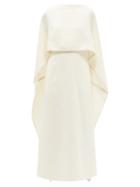 Gabriela Hearst - Hunter Cape-sleeve Linen Gown - Womens - Ivory