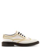 Burberry Bertram Topstitched Leather Brogues