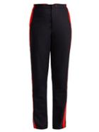 Matchesfashion.com Joseph - Annam Wool Blend Trousers - Womens - Navy Multi
