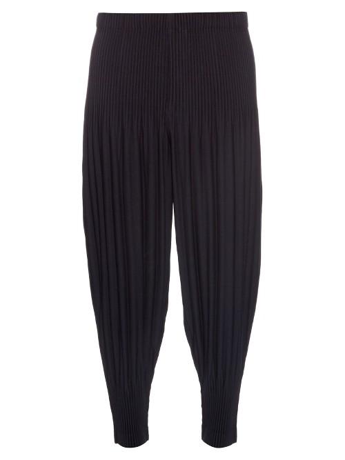 Homme Plisse Issey Miyake Dropped-crotch Pleated Trousers
