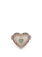 Matchesfashion.com Noor Fares - Anahata 18kt Gold, Agate, Opal & Sapphire Ring - Womens - Multi