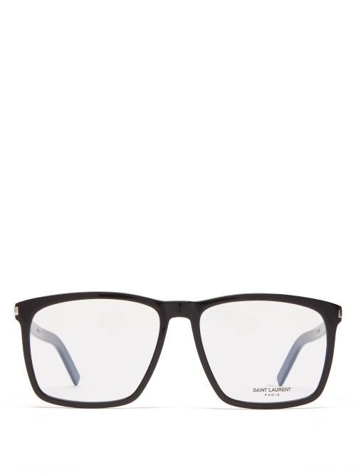 Ladies Accessories Saint Laurent - Square Acetate Glasses - Womens - Black