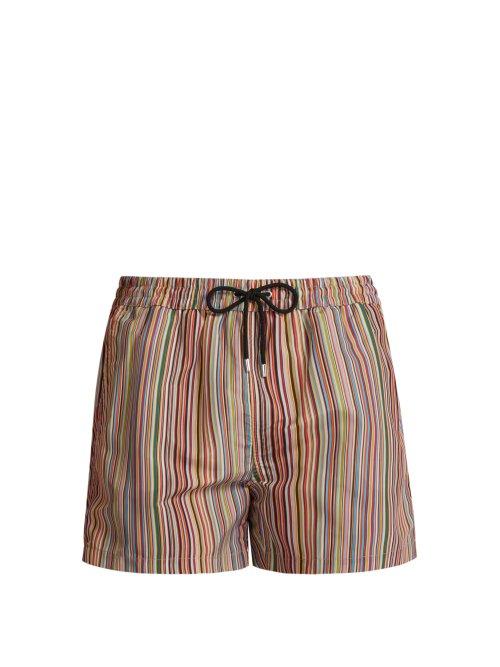 Matchesfashion.com Paul Smith - Signature Stripe Swim Shorts - Mens - Multi