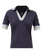 Bogner - Elonie Cotton-blend Piqu Polo Shirt - Womens - Navy