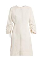 Matchesfashion.com Stella Mccartney - Round Neck Cocoon Long Sleeved Dress - Womens - Cream
