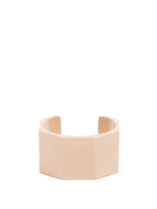 Matchesfashion.com Objet Singulier - Bi Colour Striped Cuff - Womens - Pink