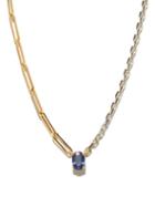 Yvonne Lon - Sapphire & 18kt Gold Chain Necklace - Womens - Blue Multi