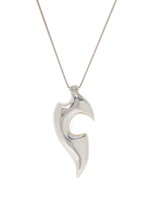 Bottega Veneta - Claw-pendant Sterling Silver Necklace - Mens - Silver