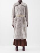 Ulla Johnson - Adira Shearling Coat - Womens - Light Grey