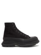 Matchesfashion.com Alexander Mcqueen - Tread-sole Suede Ankle Boots - Mens - Black