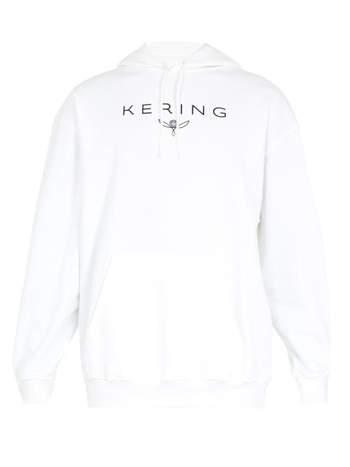 Balenciaga Kering-print Cotton-jersey Hooded Sweatshirt