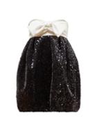 Matchesfashion.com Alexandre Vauthier - Bow Embellished Sequinned Dress - Womens - Black White