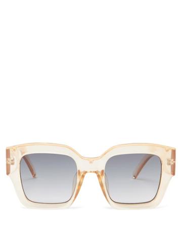 Le Specs - Hypnos Square Acetate Sunglasses - Womens - Sand