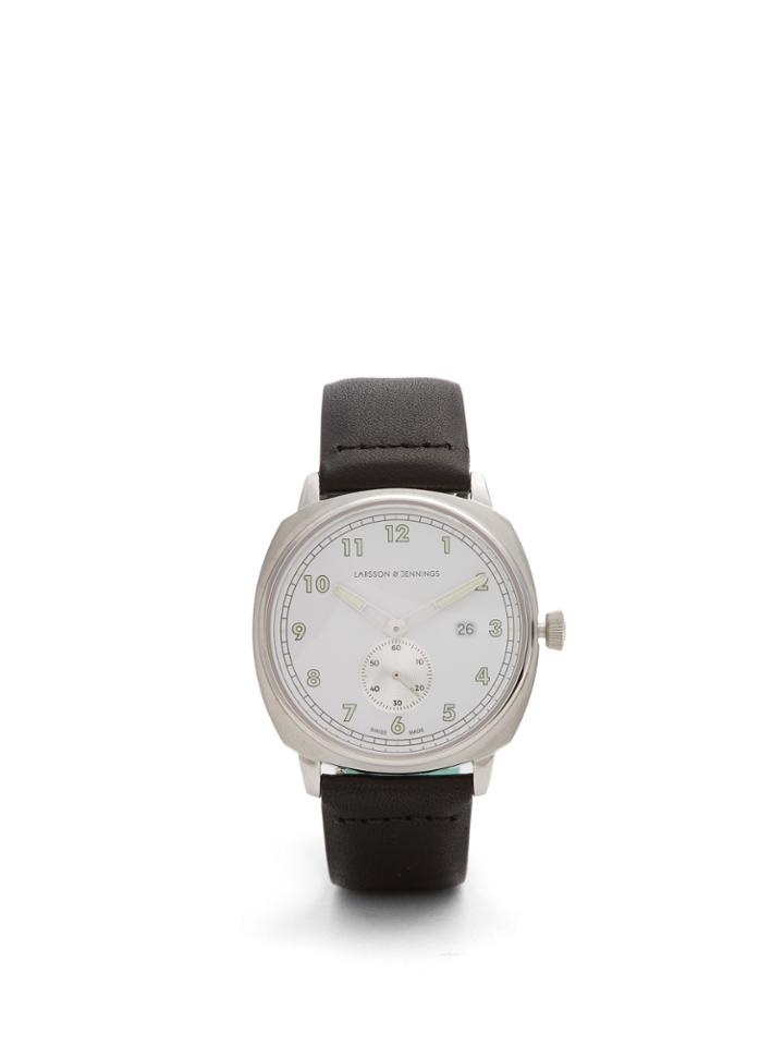 Larsson & Jennings Mk I Pilot Stainless-steel And Leather Watch