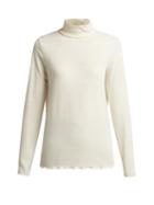 Matchesfashion.com A.p.c. - Angele Ribbed Jersey High Neck Top - Womens - Cream