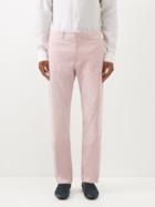 Gabriela Hearst - Rhys Linen-blend Corduroy Suit Trousers - Mens - Light Pink