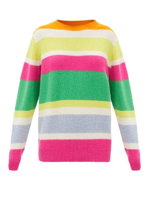 The Elder Statesman - Striped Cashmere Sweater - Womens - Multi