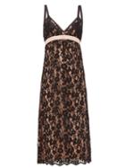 Matchesfashion.com Gucci - Embroidered Floral-lace Slip Dress - Womens - Black