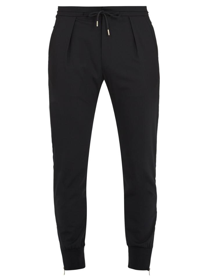 Paul Smith Zip-cuff Slim-leg Wool-blend Trousers