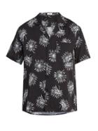 Matchesfashion.com Commas - Palm Tree Print Silk Blend Shirt - Mens - Navy Multi