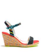 Sophia Webster Lucita Multicoloured Espadrille Wedge Sandals