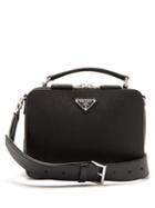 Matchesfashion.com Prada - Saffiano Leather Cross Body Bag - Mens - Black