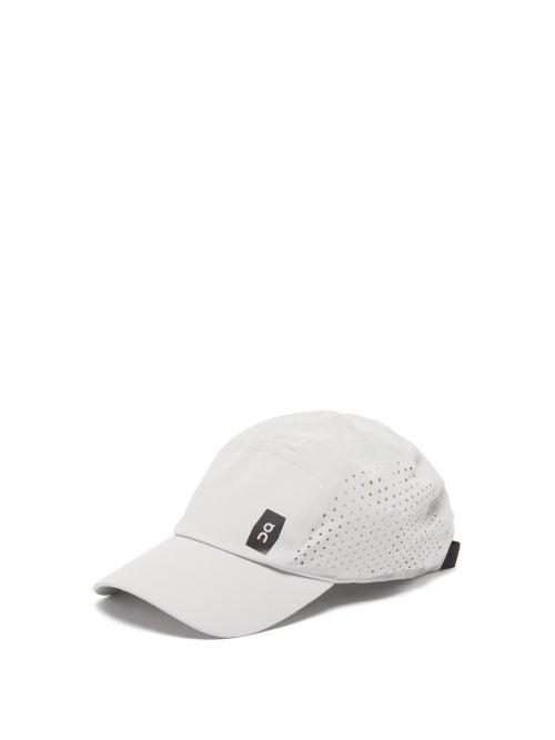 On - Logo-print Mesh-panel Cap - Mens - Grey