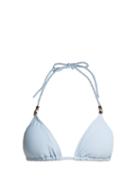 Matchesfashion.com Heidi Klein - Half Moon Montego Bay Bikini Top - Womens - Light Blue