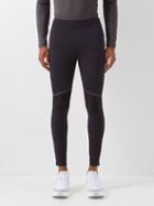 On - Panelled Zipped-cuff Leggings - Mens - Black