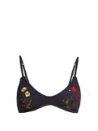 Stella Mccartney Botanical-embroidered Bikini Top
