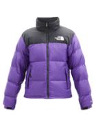Matchesfashion.com The North Face - 1996 Retro Nuptse Quilted Down Jacket - Mens - Purple