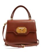 Matchesfashion.com Dolce & Gabbana - Welcome Medium Leather Bag - Womens - Tan